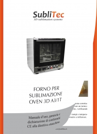 Italian Manual of 3D OVEN A3-1T